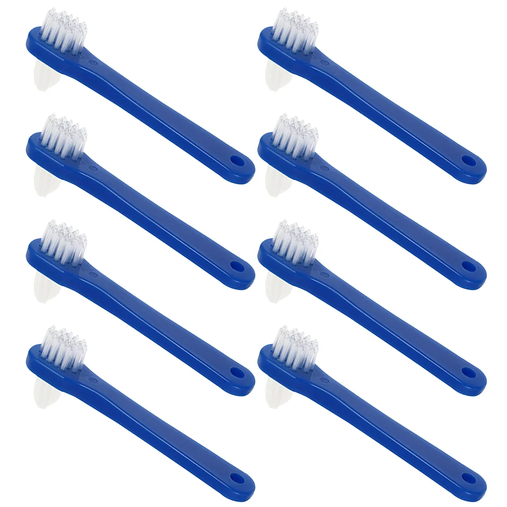 

8 Pcs Double-ended Denture Toothbrush Household Mini Portable Cleaning Disposable Multi-functional Pp Small Personal Dental