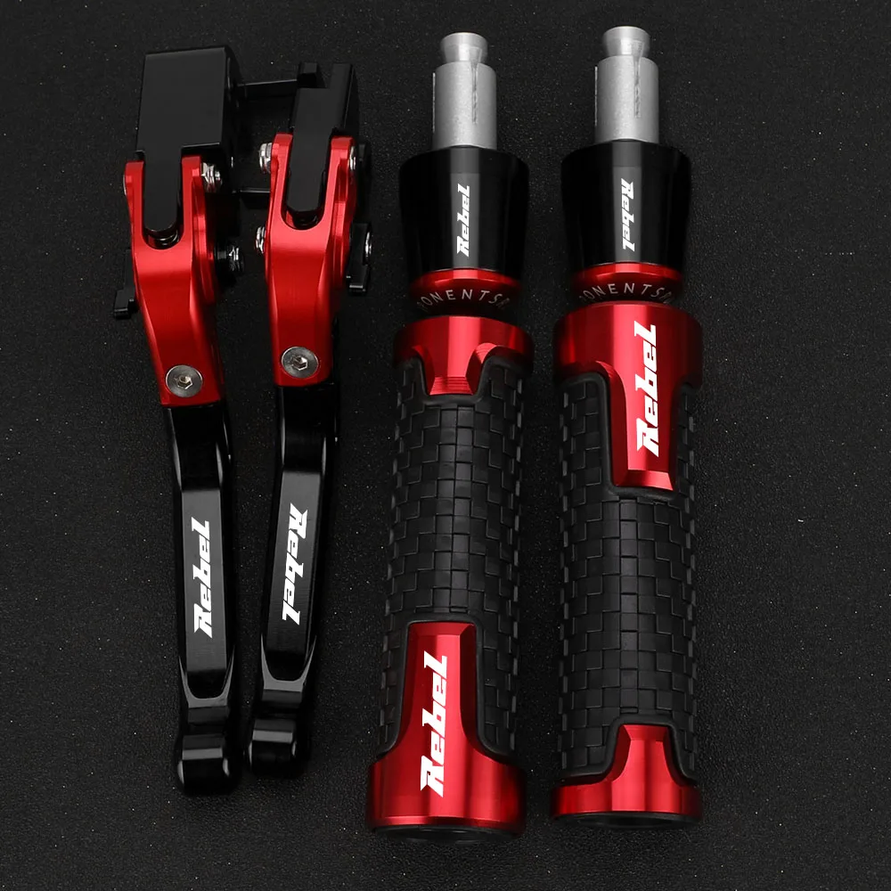 

For HONDA Rebel500 Rebel300 CMX 500 CMX300 REBEL 2017 2020 2021 2022 2023 2019 2018 Brake Clutch Levers Handlebar grips