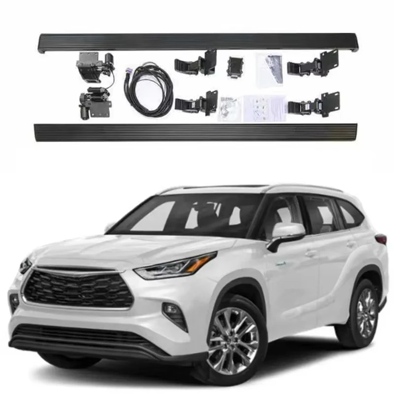Factory Price Silent Operation Waterproof Aluminum Running Board Automatic Electric Power Side Step forHighlander 2022+