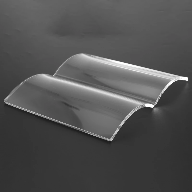 Abwr-rak penyimpanan resep majalah Desktop Dekorasi seni rumah rak pajangan buku transparan akrilik berdiri berbentuk buku