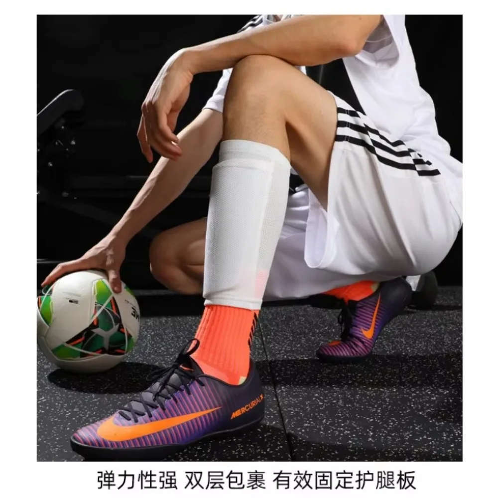 1 Pair Sports Safety Shin Pads Sleeves Football Shin Holder Instep Socks Nylon Leg Guard Sleeves for Kids Boys Men