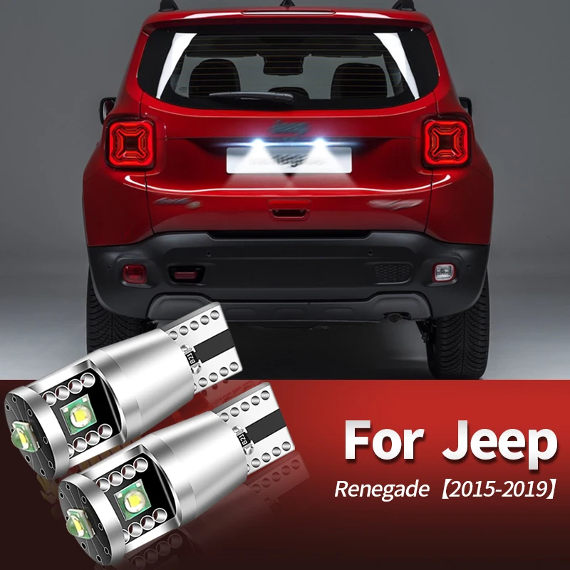 Żarówka LED Canbus 12V biała do oświetlenia tablicy rejestracyjnej W5W T10 do Jeep Renegade Grand Cherokee Commander Cherokee Compass Liberty