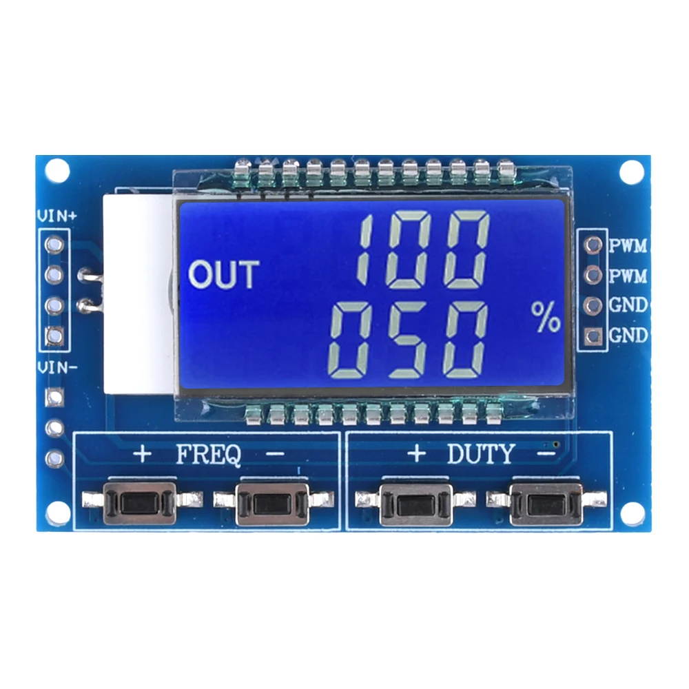 1Hz - 150Khz Signal Generator Module Adjustable 1-Channel PWM Pulse Frequency Duty Cycle Adjustable Signal Generator LCD Display