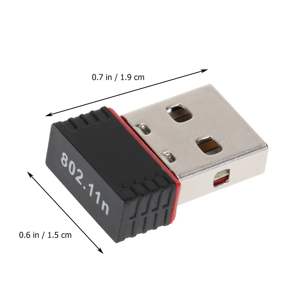 

5Pcs Wireless Network Card 150Mbps 24Ghz Usb2.0 Adapter High Speed Long Range Penetration WiFi Dongle for Pc Desktop Laptop