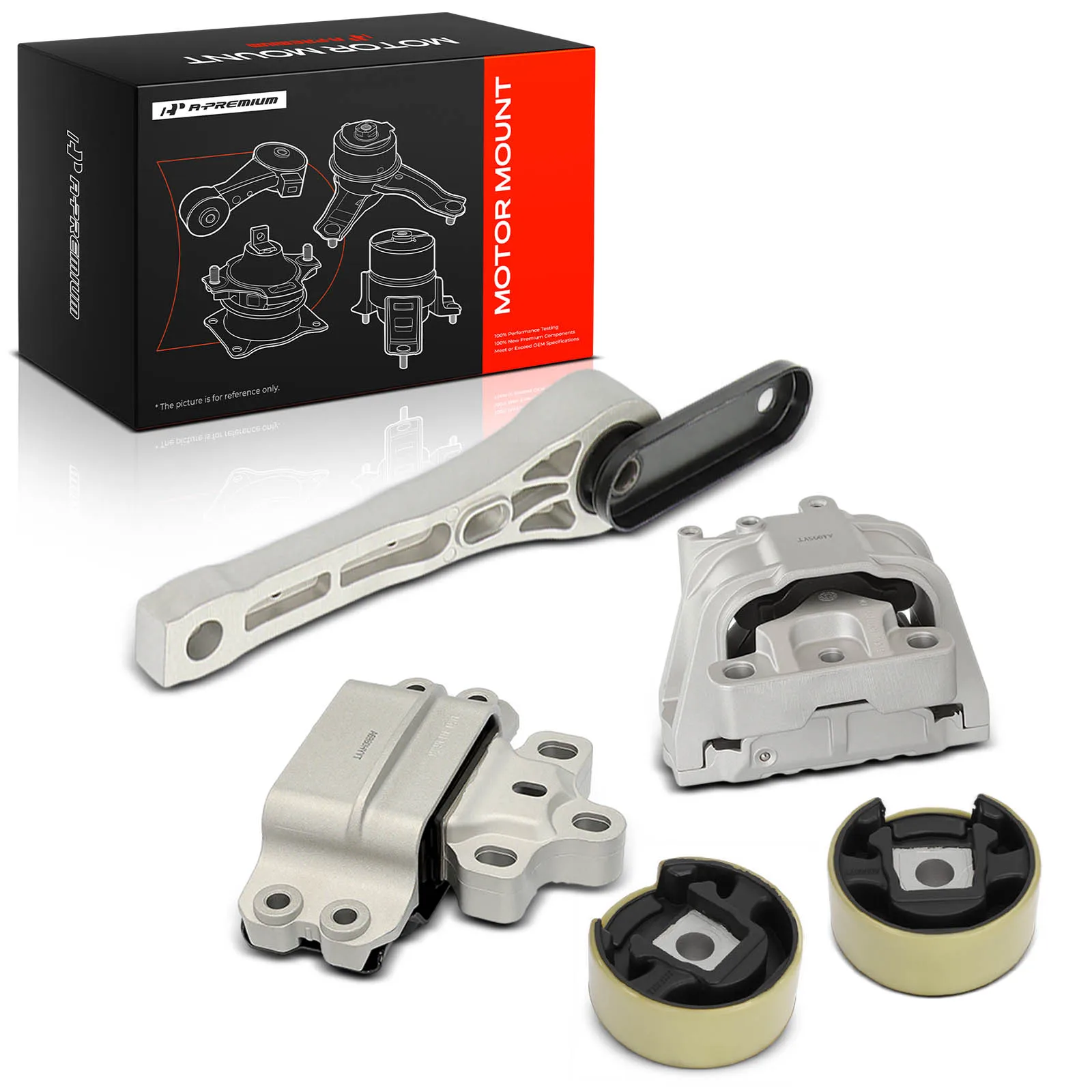 A-Premium 5pcs Engine Motor Mount & Transmission Mount for Volkswagen Passat 2012-2018 Audi TT Quattro 2008-2009