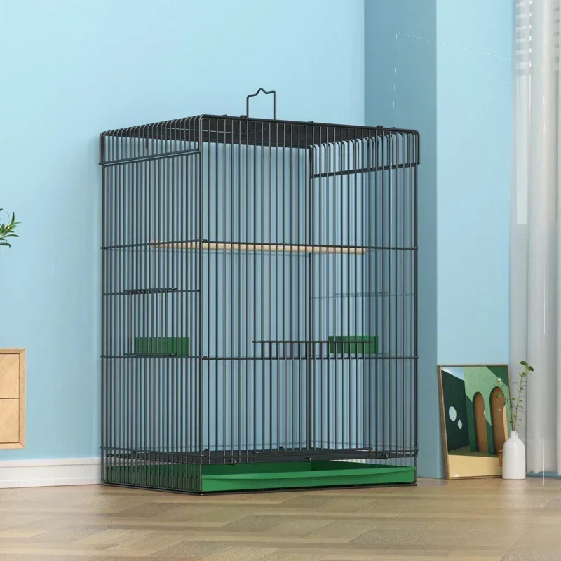 

Quail Black Bird Cage Canary Perches Animal Parrot Cat Breeding Box Bird Cage Chinchilla Gabbia Per Uccelli Cage Decoration