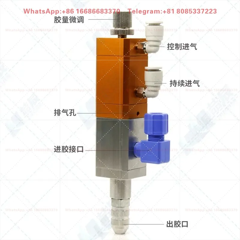 ZC-31 Back-Suction Glue Valve Pneumatic Precision High Flow Glue Valve For Glue Dispensing Machine Use