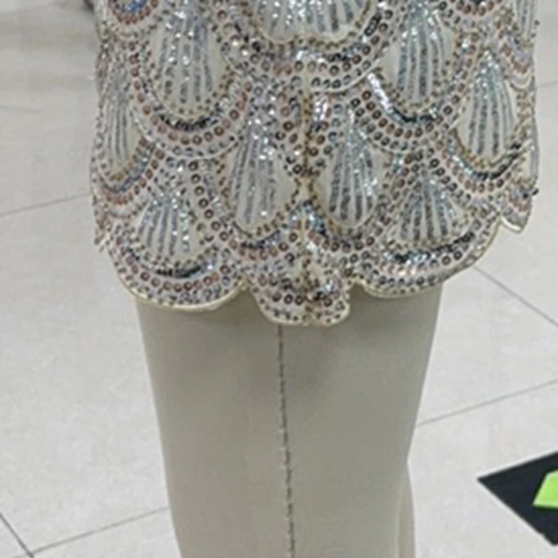 

Women Sparkle Shine Sequin Half Skirt For Beach Vacation Summer Party Daily Wear Outdoor Activity Streetwear