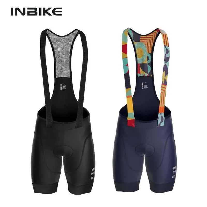 

INBIKE Summer Men's Cycling Bib Shorts Mountain Bike MTB Clothes Downhill Bicycle Tights Road Riding Motocross Outdoors Pro