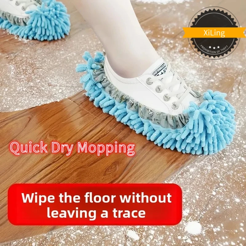 5 أزواج من شباشب التنظيف بدون استخدام اليدين، مماسح غبار يمكن ارتداؤها للأرضيات، وسادات تنظيف أرضية المنزل الذكي، تنظيف سريع الجفاف 2025 جديد