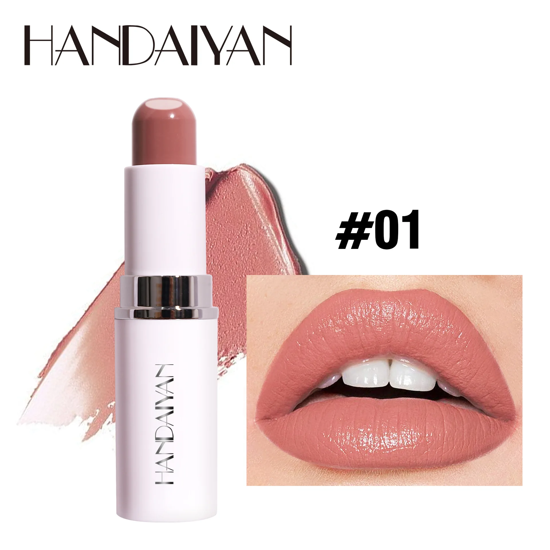 Lápiz labial mate de terciopelo 2 en 1, 8 colores, bálsamo labial hidratante, resistente al agua, de larga duración, antiadherente, brillo de labios, Sexy, maquillaje de labios rojo