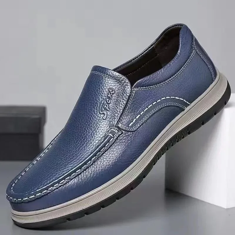 Rockport Men's Casual Leather Shoes Slip-on Business Breathable Simple Design