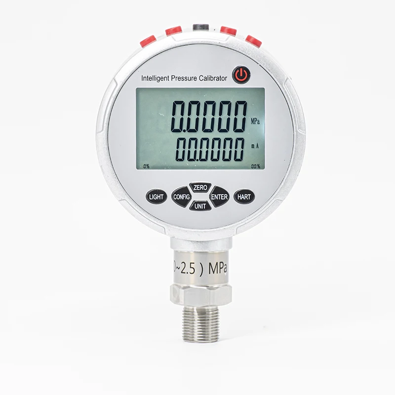 YZQ-120 Smart Digital Pressure Calibrator Gauge HART Communication Stainless Steel 0.05% Accuracy -0.1~70MPa Range 4-20mA Output
