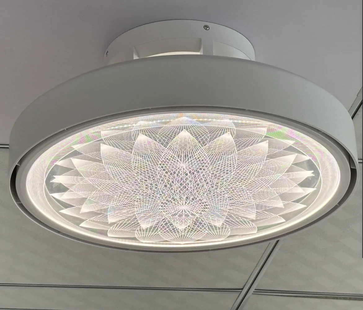 Moderne designer luxe versier kamer of hotel plafondventilator licht verzonken slimme LED plafondventilatorlamp met afstandsbediening