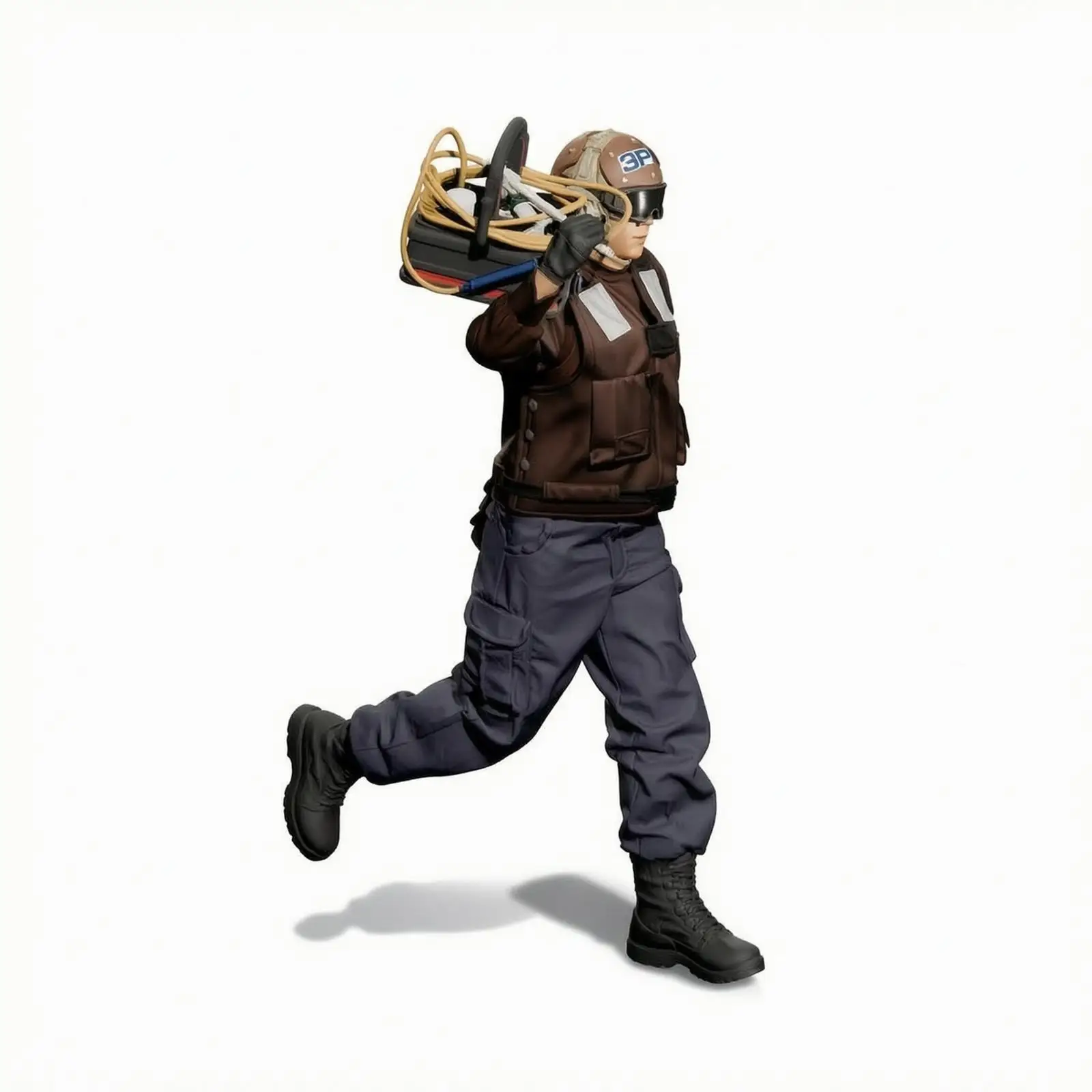Dynamic Naval Maintenance Crew Resin Figure for Modern US Navy Carrier Deck Display