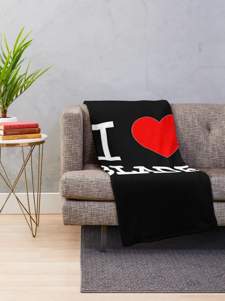 I Heart Bladee, I Love Bladee Classic T-Shirt Throw Blanket Hair Decorative Beds Blankets