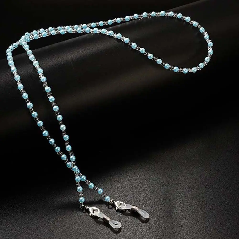 Women Pearl Neck Strap String Beaded Mask Lanyard Eeyglasses Rope Beads Glasses Chain Mask Chains Glasses Chains Spectacle Cord