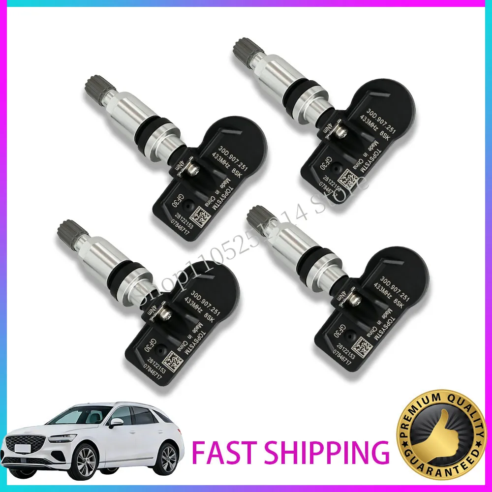 Tire Pressure Monitor Systems TPMS 30D907251 For Volkswagen CC Magotan Passat Sagitar Tayron Tiguan L Pro Viloran 433MHz