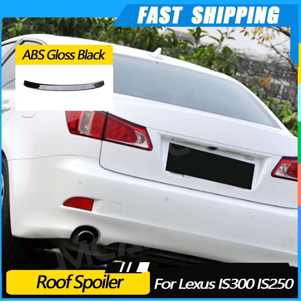 

JMCARCOOL Gloss Black Rear Trunk Boot Duck Spoiler Back Wing For Lexus IS300 IS250 2005-2012 Rear Spoiler Wing Body Kits