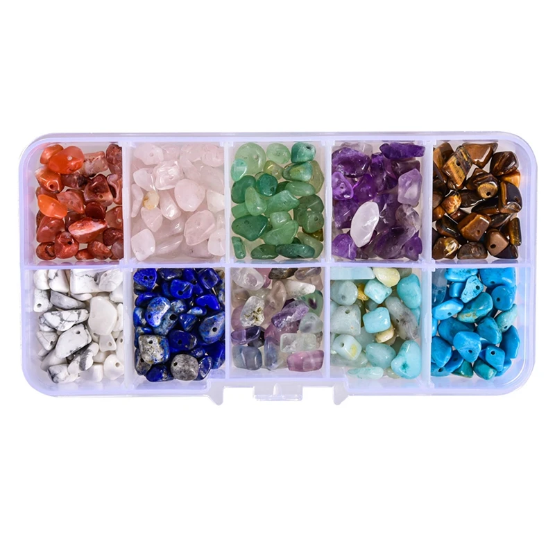 Cuentas de piedras preciosas, chips irregulares, cuentas de piedra surtidas, cuentas sueltas, energía de cristal, energía curativa de piedra para fabricación de joyas