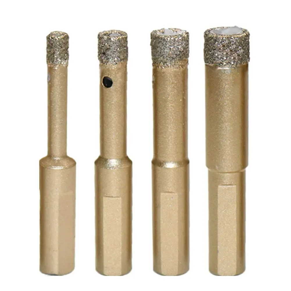 

1pc Brazed Diamond Drilling Bits Dry Drilling M10 Handle Brazing Hole Opener Saw For Stone Masonry Ceramic Tile Porcelain Cerami