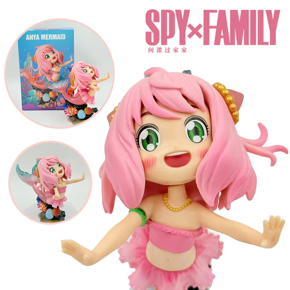 ฟิกเกอร์อนิเมะ ซีรีส์เกมสายลับ ของตกแต่งบ้าน ฟิกเกอร์อนิเมะ อนิอา คอสเพลย์ ซีรีส์นางเงือก น่ารัก วัยรุ่น อนิเมะสุดฮิต ของเล่น ของขวัญวันคริสต์มาส วันเกิด