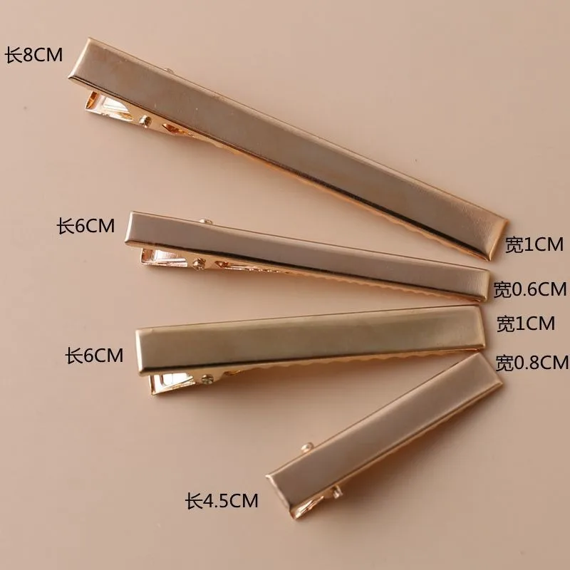 

30/50pcs Metal Hair Alligator Clips Basic Gold Color Hair Clip for DIY Jewelry Hair Pins for Women Hair Style Tools Accessories