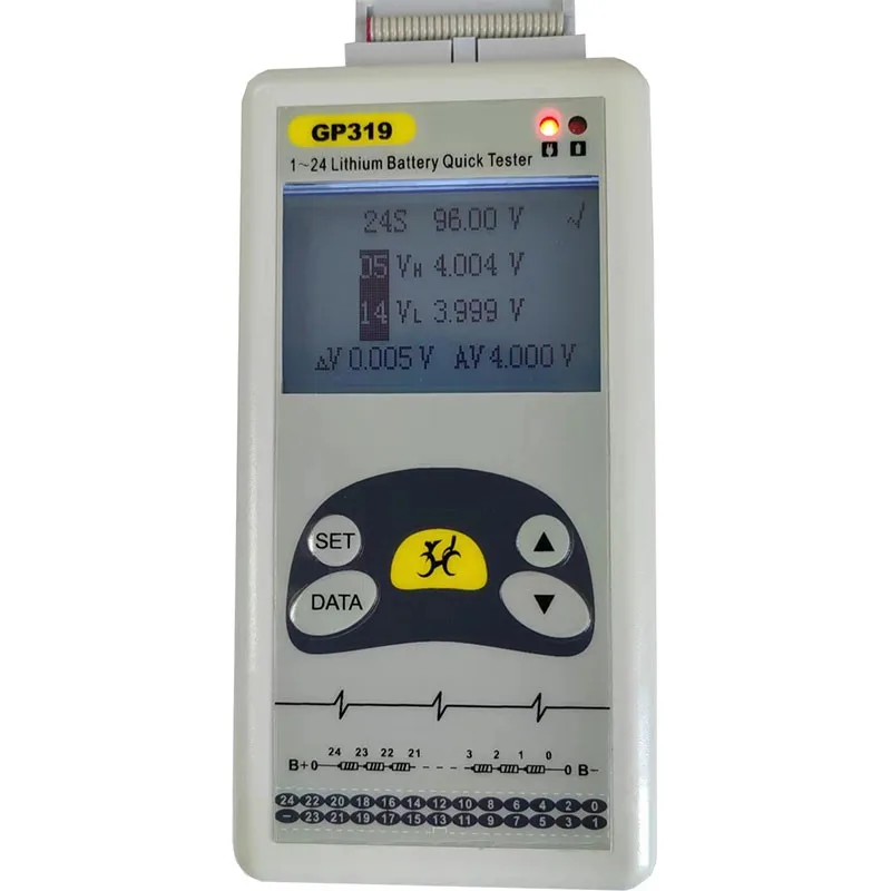 GP319 1-24S Lithium Battery Tester Battery Voltage Tester With Tool Box Enables Quick Measurement