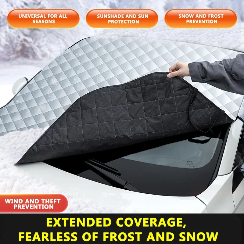 For Ford Ranger C-Max S-Max Focus Galaxy Mondeo Tourneo Car Front Windshield Sunshade Prevention Snow Shield Waterproof Cover