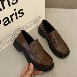 2025 New Loafers Women Japanese School Students JK Uniform Shoes Round Toe Women Girls Retro Round Toe Lolita Cosplay Shoes