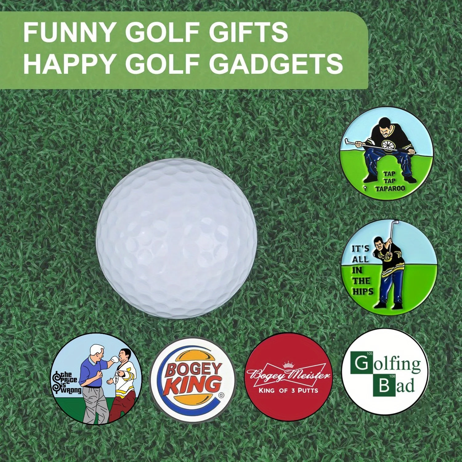 Thumbnail 2 - #40 Trending Golf Ball Markers Right Now