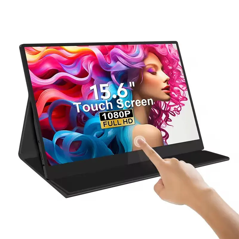 LANLIPU 15.6inch  Portable Touch Monitor 1920*1080  IPS USB HDMI For Laptop/Xbox/PC/PS4/5/Switch/Phone Extension Display Gaming