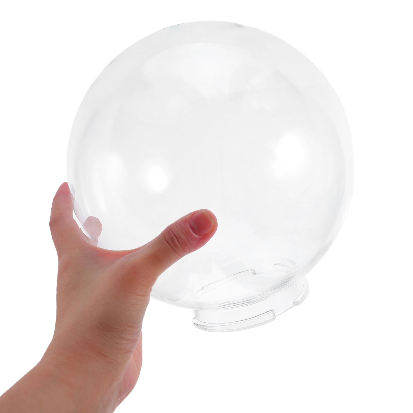 

Round Ball Lampshade 20CM Transparent Outdoor Light Bulb Shades Cover Home Accessories Fixture Replacement Globe