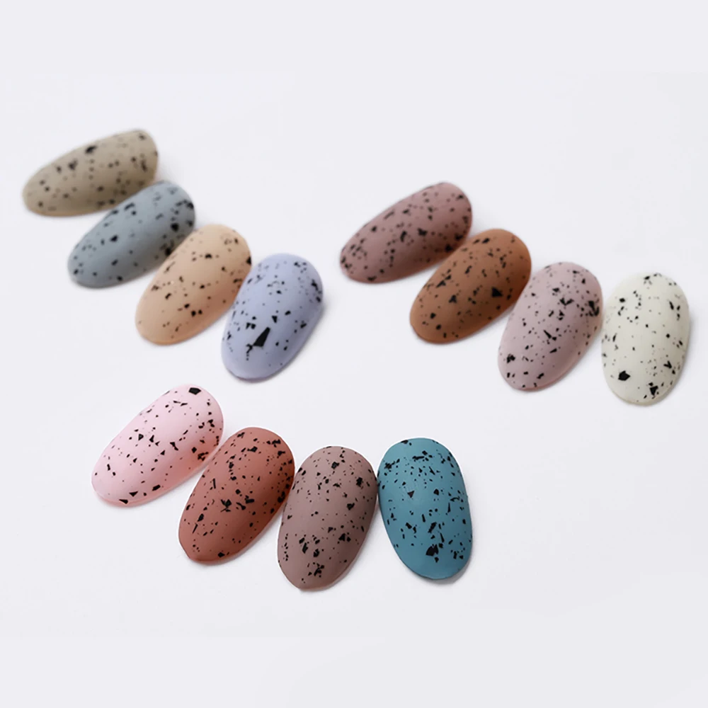 ヴェンディーニ 15ml ブラック エッグシェル エフェクト ジェルネイルポリッシュ セミパーマネント UV ソークオフ ジェル バーニッシュ クリア ネイルジェル (ベースカラーは自由)