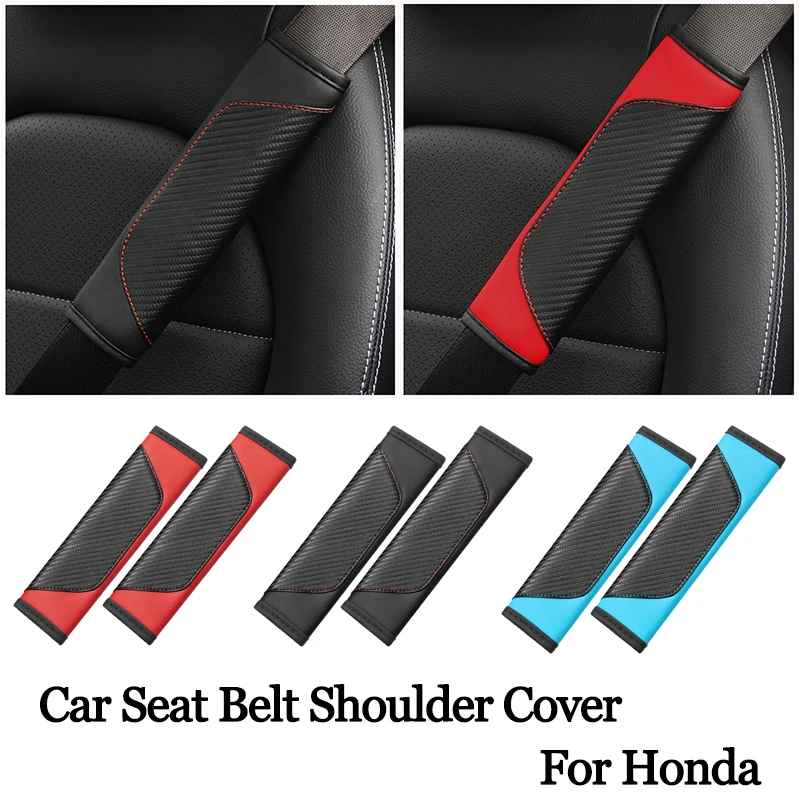 

Car Seat Belt Shoulder Cover Carbon Fiber For Honda Civic Accord Crider City XRV CRV HRV Inspire Fit Odyssey Envix Car Interior