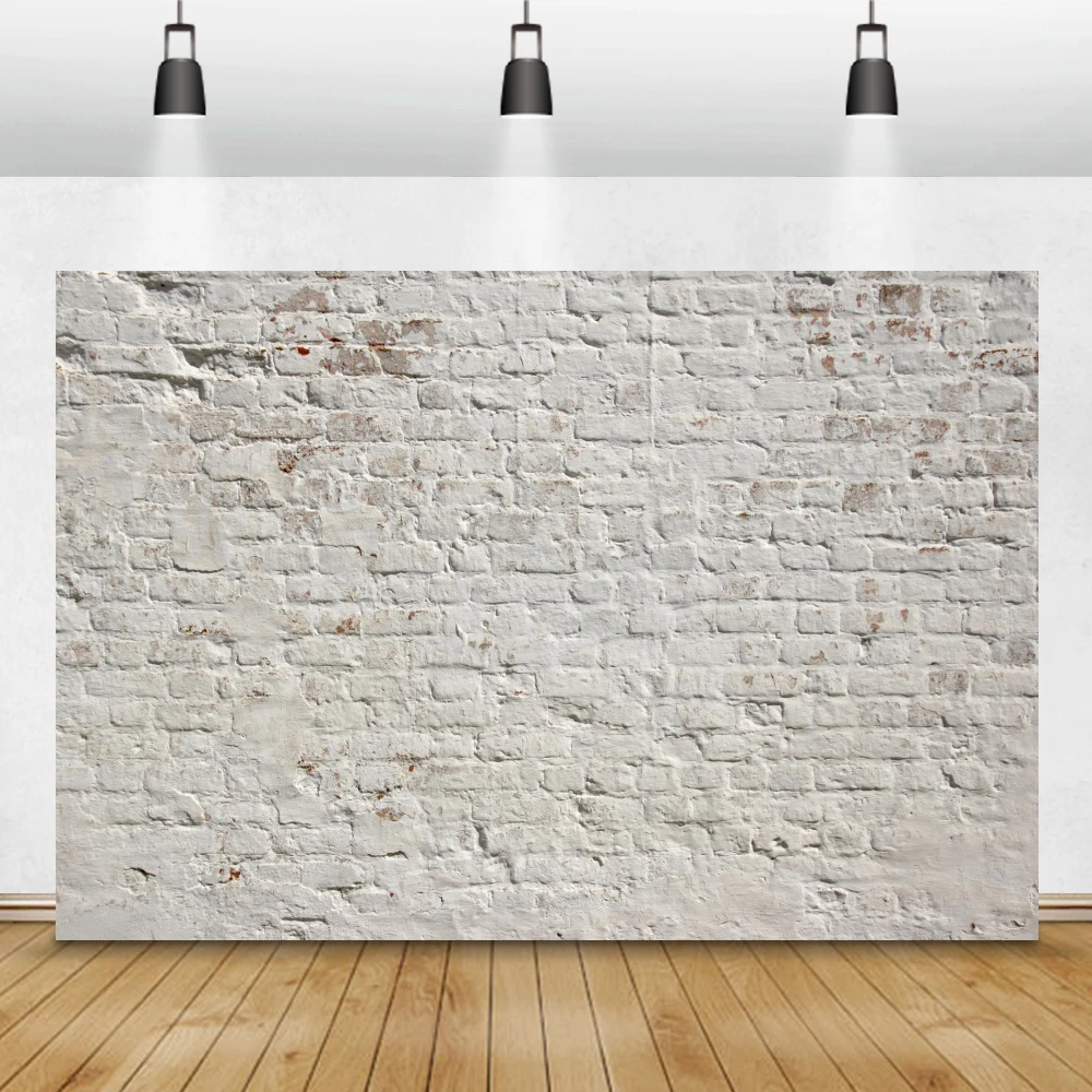 

Laeacco Old Gray Brick Wall Party Wallpaper Decor Child Portrait Pattern Photo Background Photography Backdrops For Photo Studio