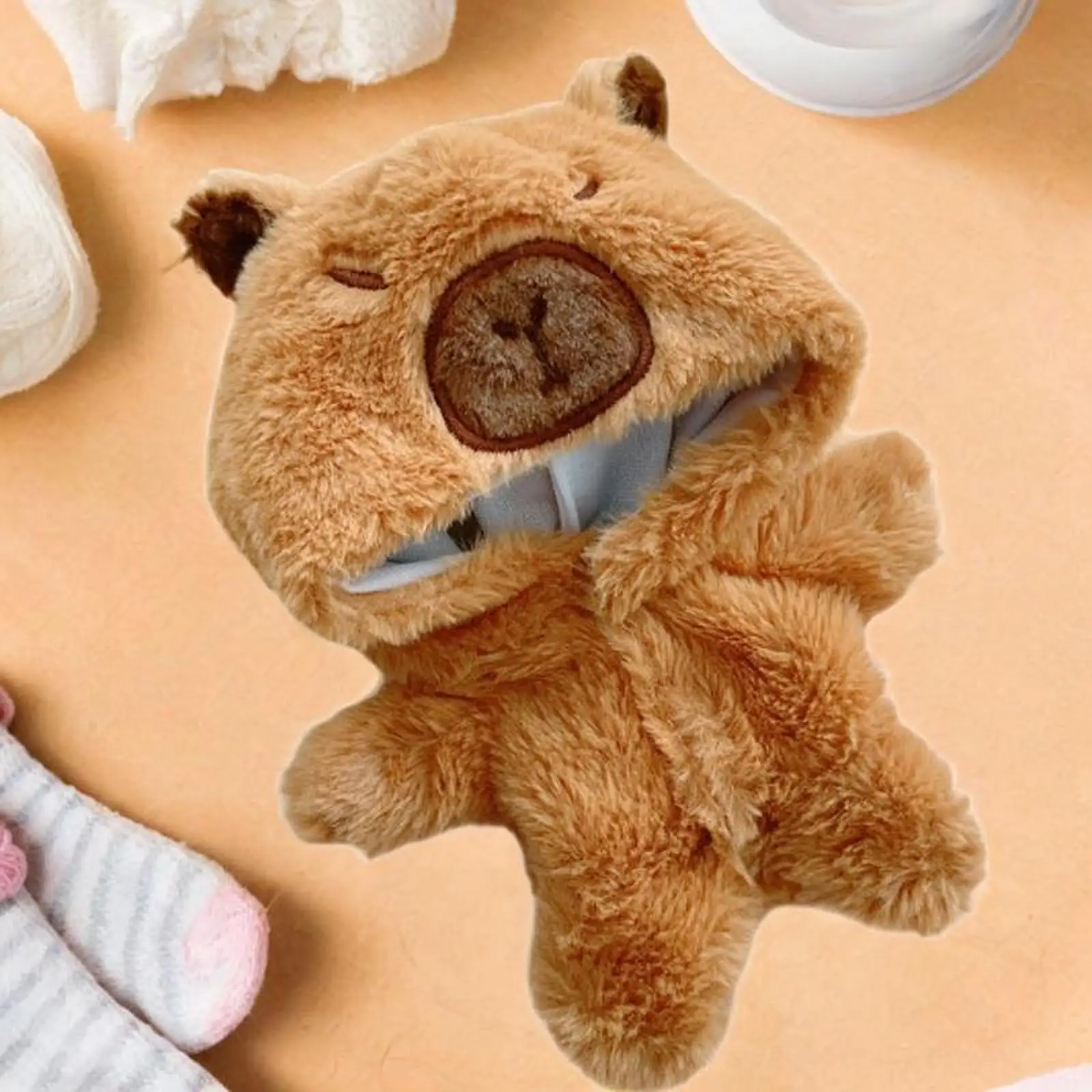 Mono de muñeca de peluche para niños, accesorios para fotos, traje Capybara, hace tu propia muñeca para muñeca de 7,87 pulgadas