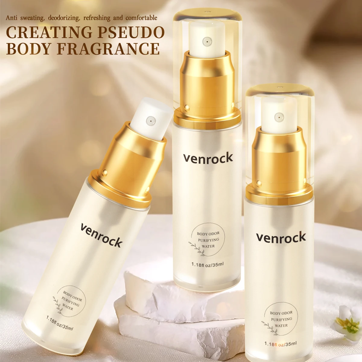 two sets Venrock purified water for removing body odor and body odor (in plastic bottles)