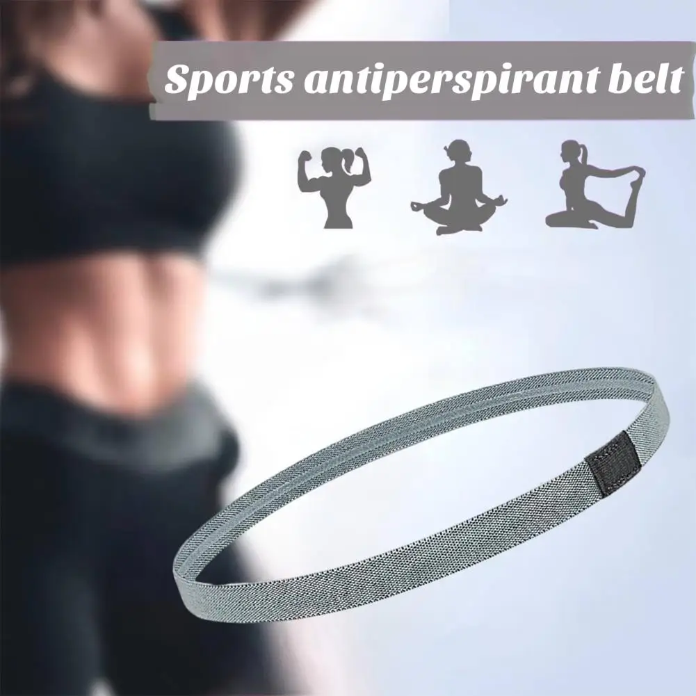 Elastic Headband Thick Non-slip Sports Headband for Running Quick-dry Sweat Absorption Hairband Elastic Jogging for Women