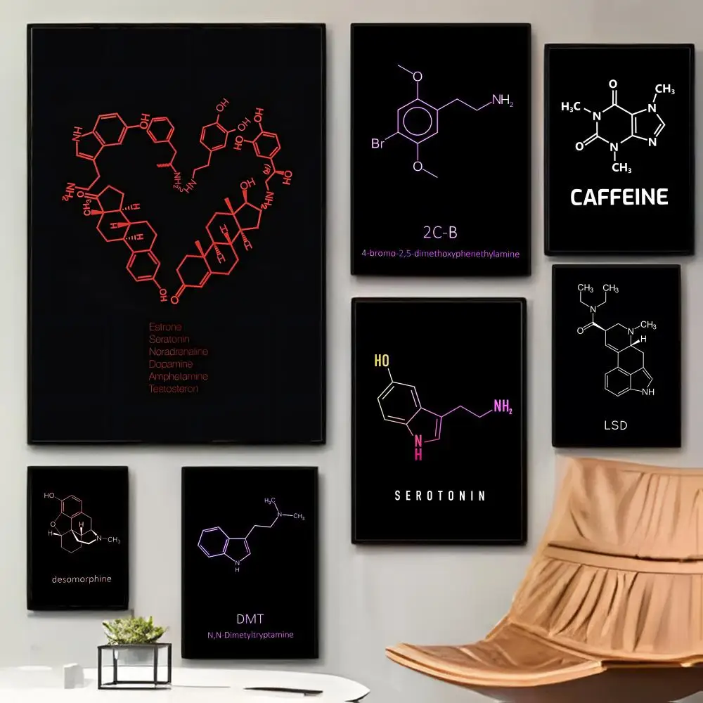 Scientific Vintage Retro Chemical Poster Sticky Waterproof Coffee House Bar Room Wall Decor Gift