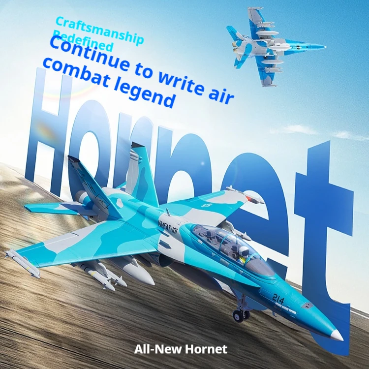 

Fms 64 F18 F-18 Bumblebee Simulation Electric 3s Rc Model Stunt Airplane Fighter Gift Pnp With Cnc Undercarriage Flight Control