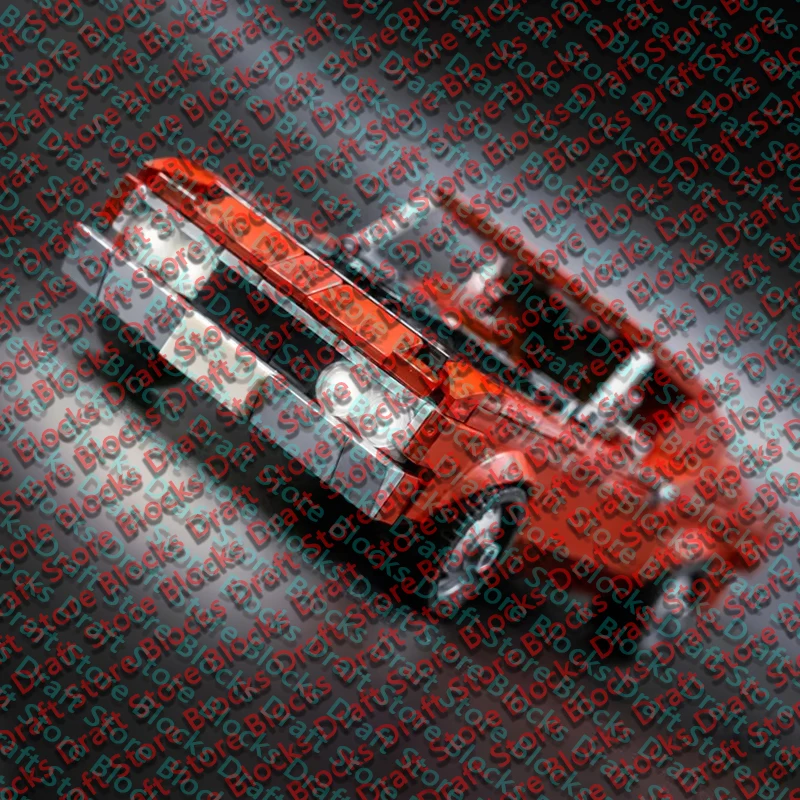 Speed Racing Car Model MOC Building Bricks American Muscle Car Modular Technology Holiday Gifts Assemble Toys Suit Display QWERT