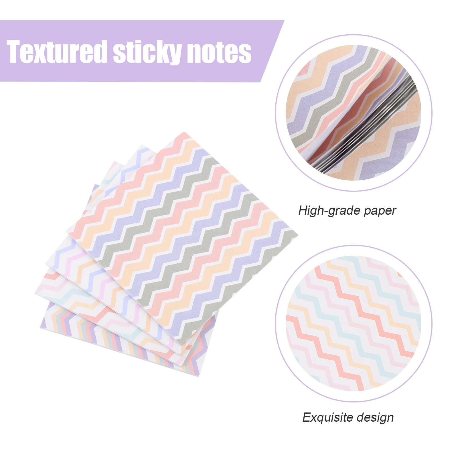 

32Pcs Grid Texture Lightweight Portable Memo Pads for Office School Home Message Notes to Do List Paper