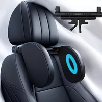 Almohada de espuma viscoelástica para coche, cojín de soporte ajustable para el cuello, reposacabezas universal para asiento de pasajero