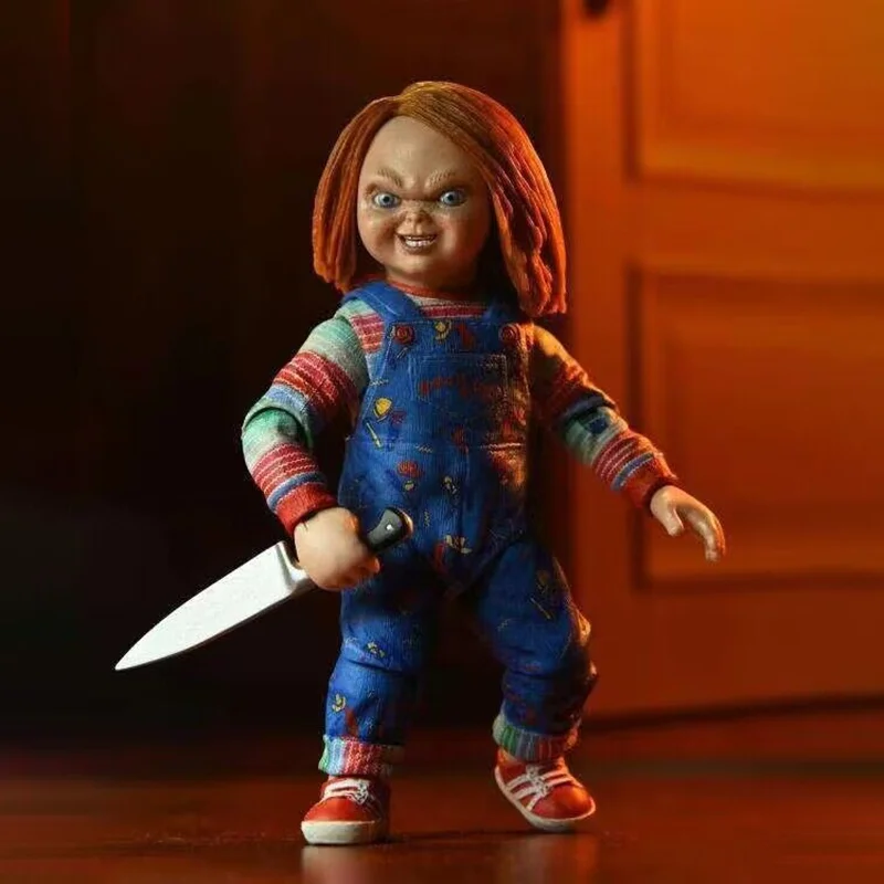 

NECA 12cm Child's Play Chucky cult TV merchandise doll figurine model toy horror doll figurine Halloween and Christmas gift