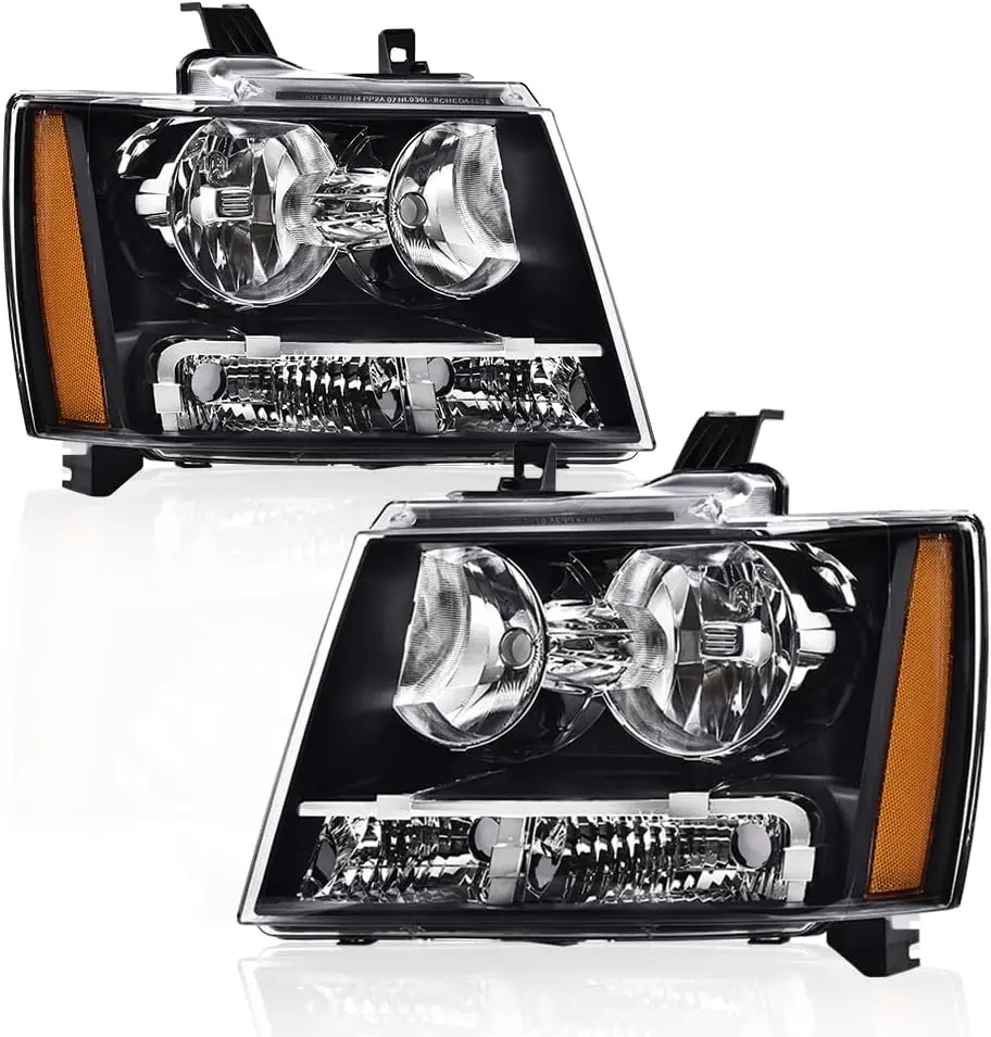 

Фары в сборе, совместимые с Chevy Tahoe Subarban Avalanche 2007 2008 2009 2010 2011 2012 2013 2014, пара угловых бамперов He