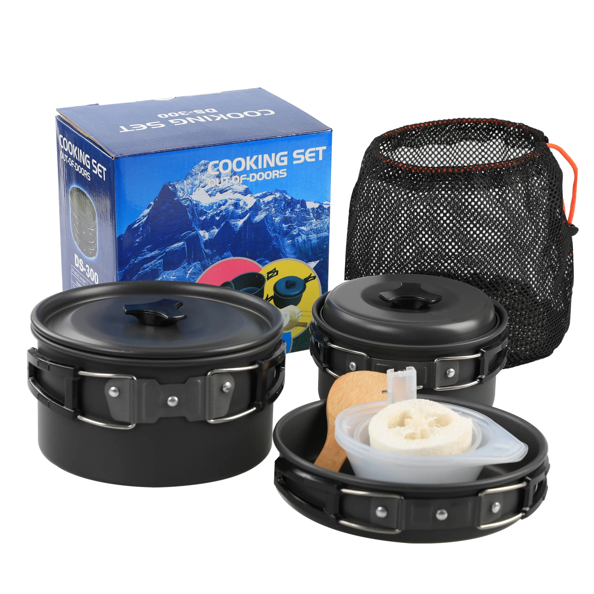 

Camping cookware, outdoor pan set, tourist dishes, melon, kitchen equipment, trekking utensils, picnic, travel