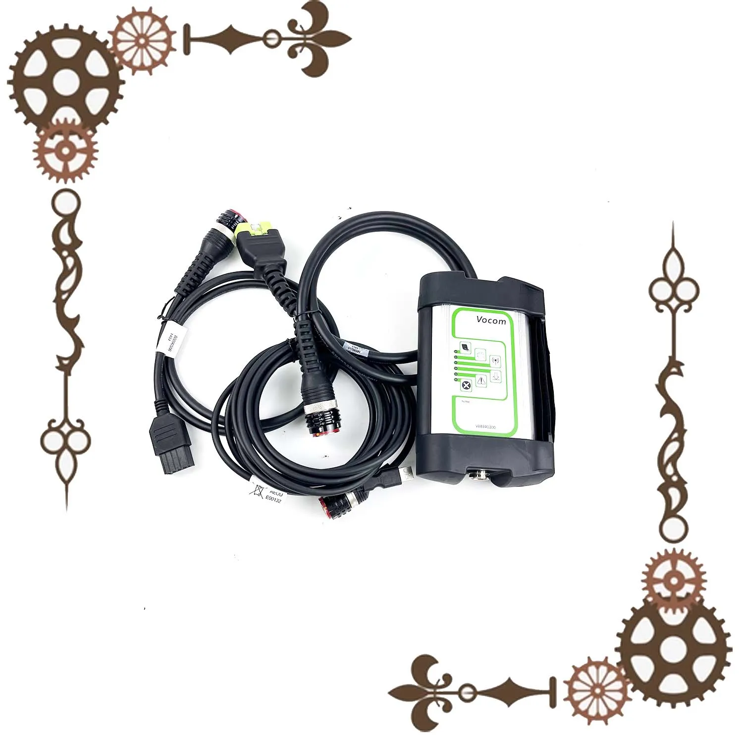 For VOCOM 88890030 with obd diagnostic cable kit for /Renault/UD/Mack scanner tools