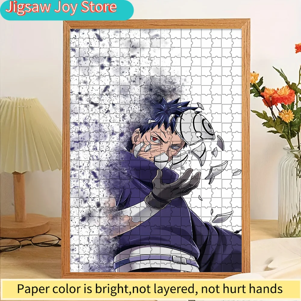 

Anime Naruto Obito Uchiha Mask Breaking & Dissolving Scene Paper Puzzle, Premium Thick Paper Material, High Definition Vivid Pri