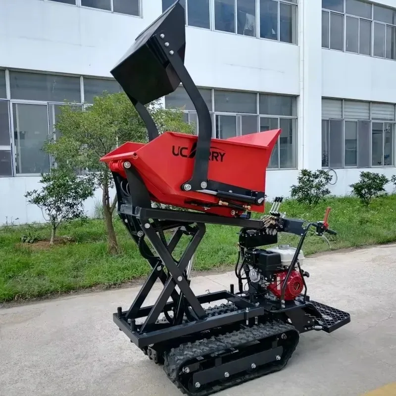 Loading All Terrain Dumper 500kg Small Rubber Truck